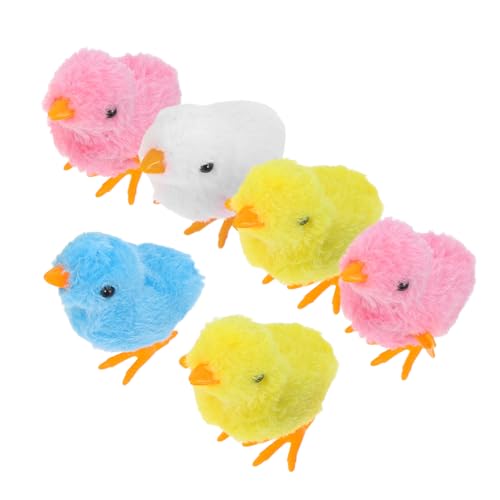 minkissy 6 Stück Bunte Aufzieh Küken Spielzeuge Teiliges für Ostern Plüsch Küken mit Niedlichem Design für Osterfeiern minkissy 6 Stück Bunte Aufzieh Küken Spielzeuge Teiliges für Ostern Plüsch Küken mit Niedlichem Design für Osterfeiern von minkissy