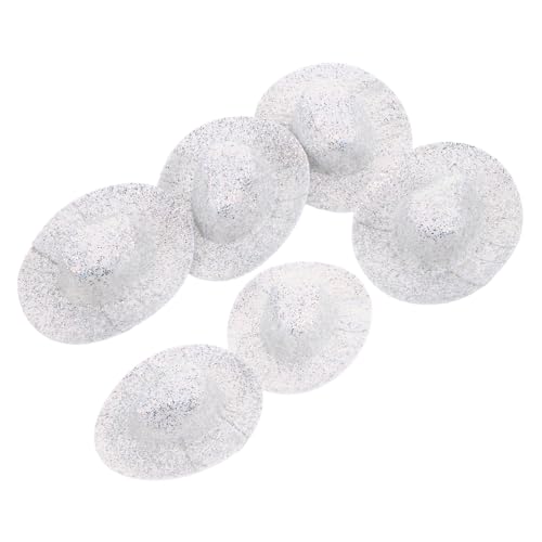 minkissy 6 Stück Glitzernde Dekorative Miniaturhüte für Puppen für Kreative Bastelprojekte und Fotografie von Puppen minkissy 6 Stück Glitzernde Dekorative Miniaturhüte für Puppen für Kreative Bastelprojekte und Fotografie von Puppen von minkissy