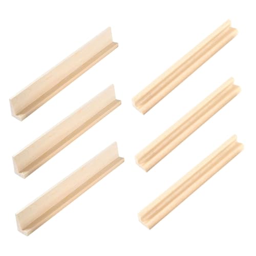 minkissy 6 Stück Holz Domino Rack Buchstabenbasis für Kreative Bastelarbeiten Stabiler Fliesenhalter für Tischspiele für Zuhause und Bürogestaltung von minkissy