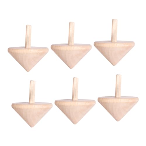 minkissy 6 Stück Holzkreisel Traditionell aus Holz Rotierende Spielzeugkreisel für Sichere Natürliche Textur Schnelle Drehung Kreativität und Hand Auge Koordination für Junge Mädchen und minkissy 6 Stück Holzkreisel Traditionell aus Holz Rotierende Spielzeugkreisel für Sichere Natürliche Textur Schnelle Drehung Kreativität und Hand Auge Koordination für Junge Mädchen und von minkissy