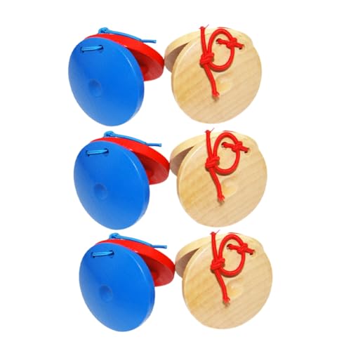 minkissy 6 Stück Kastagnetten aus Naturholz Klangspielzeug für Sensorische Entwicklung und Musikalische Früherziehung Pädagogisches Percussion Instrument für Junge Mädchen und Kleinkinder minkissy 6 Stück Kastagnetten aus Naturholz Klangspielzeug für Sensorische Entwicklung und Musikalische Früherziehung Pädagogisches Percussion Instrument für Junge Mädchen und Kleinkinder von minkissy
