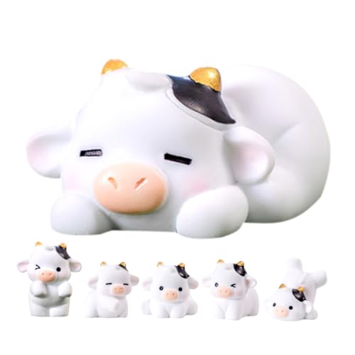minkissy 6 Stück Mini Kuh Figuren aus Resin Kleine Bauernhof Tiere Deko für Garten und Mikrolandschaft Leichte Miniatur Tiermodelle als Tischdeko und Geschenkidee minkissy 6 Stück Mini Kuh Figuren aus Resin Kleine Bauernhof Tiere Deko für Garten und Mikrolandschaft Leichte Miniatur Tiermodelle als Tischdeko und Geschenkidee von minkissy