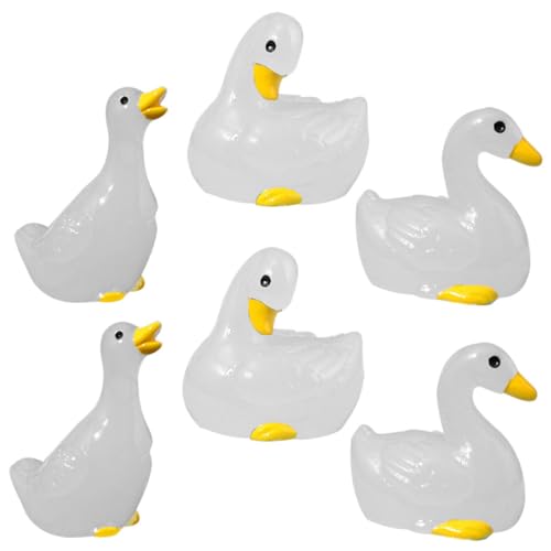 minkissy 6 Stück Mini Leuchtende Enten Figuren Nachleuchtende Resin Tierfiguren für Miniaturgärten DIY Deko Garten und Aquariendekoration Robust und Realistisch minkissy 6 Stück Mini Leuchtende Enten Figuren Nachleuchtende Resin Tierfiguren für Miniaturgärten DIY Deko Garten und Aquariendekoration Robust und Realistisch von minkissy