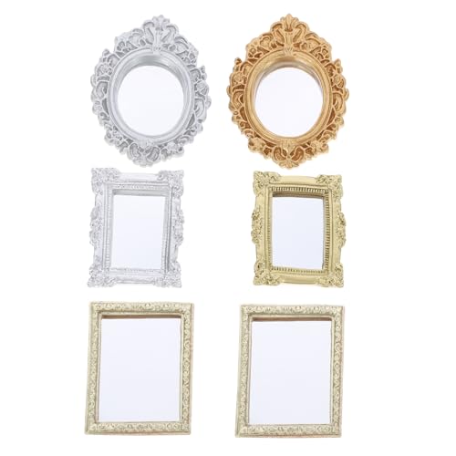 minkissy 6 Stück Miniatur Hausspiegel Winzige Puppenhausartikel Miniatur Puppenhauszubehör Puppenhauszubehör Mini Puppenhausdekor Kleiner Verzierter Spiegel Aus minkissy 6 Stück Miniatur Hausspiegel Winzige Puppenhausartikel Miniatur Puppenhauszubehör Puppenhauszubehör Mini Puppenhausdekor Kleiner Verzierter Spiegel Aus von minkissy
