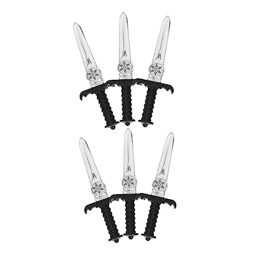 minkissy 6 Stück Plastikspielzeug Für Plastik Für Halloween-kinderspielzeug Simulationspirat Bühnenmesser Black minkissy 6 Stück Plastikspielzeug Für Plastik Für Halloween-kinderspielzeug Simulationspirat Bühnenmesser Black von minkissy
