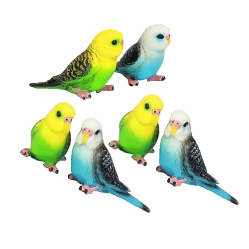 minkissy 6 Stück Simulation Vogel Dekorationsfigur Lebensechte Künstliche Papageien für Garten Kuchendekoration und Kreatives minkissy 6 Stück Simulation Vogel Dekorationsfigur Lebensechte Künstliche Papageien für Garten Kuchendekoration und Kreatives von minkissy