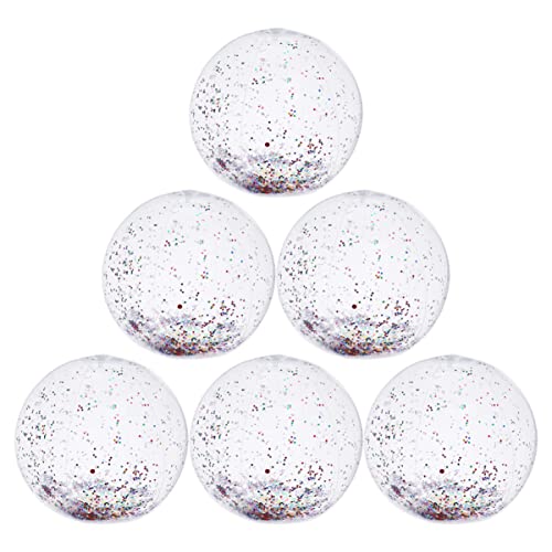 minkissy 6 Stück Teiliges Aufblasbarer Strandball mit Glitzer Transparentes PVC für Strand und Poolspiele Fördert Kreative Aktivitäten und Eltern Junge Mädchen Interaktion minkissy 6 Stück Teiliges Aufblasbarer Strandball mit Glitzer Transparentes PVC für Strand und Poolspiele Fördert Kreative Aktivitäten und Eltern Junge Mädchen Interaktion von minkissy