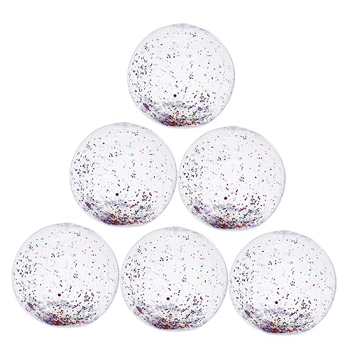 minkissy 6 Stück Teiliges Aufblasbarer Strandball mit Glitzer für Transparentes PVC für Strand und Partys Strandspielzeug für Jungen und Mädchen minkissy 6 Stück Teiliges Aufblasbarer Strandball mit Glitzer für Transparentes PVC für Strand und Partys Strandspielzeug für Jungen und Mädchen von minkissy