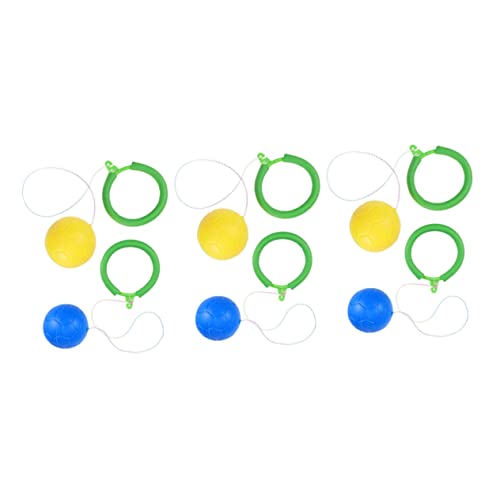 minkissy 6 Stück Teiliges Bouncing Balls für Gelbe und Blaue Hüpfbälle für Spielspaß für Fitness und Freizeitaktivitäten Leicht und Gelenkschonend für Outdoor Unterhaltung und Bewegung von minkissy