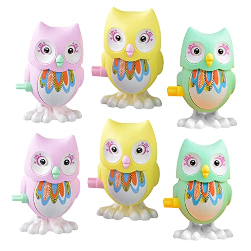 minkissy 6 Stück Teiliges Eulenspielzeug Aufziehspielzeug aus Bunte Wind Up Spielwaren mit Sicherem Glattem Design Energiesparend ohne Batterie für Unterhaltsames und Zufällige Farbe minkissy 6 Stück Teiliges Eulenspielzeug Aufziehspielzeug aus Bunte Wind Up Spielwaren mit Sicherem Glattem Design Energiesparend ohne Batterie für Unterhaltsames und Zufällige Farbe von minkissy