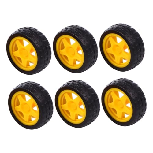 minkissy 6 Stück Teiliges Gummi Autospielzeugräder Ersatzteile Langlebig Elastisch Sicher für Jungen Mädchen Kompatibel mit Robotern und Spurverfolgungsautos minkissy 6 Stück Teiliges Gummi Autospielzeugräder Ersatzteile Langlebig Elastisch Sicher für Jungen Mädchen Kompatibel mit Robotern und Spurverfolgungsautos von minkissy