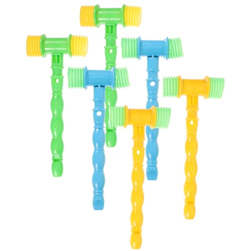 minkissy 6 Stück Teiliges Hämmerchen Lustige Musikalische Hammer Spielsachen für Kleinkinder Zufällige Farben Fördert Musik und Motorik für Junge Mädchen Zufällige Farbe Zufällige Farbe von minkissy