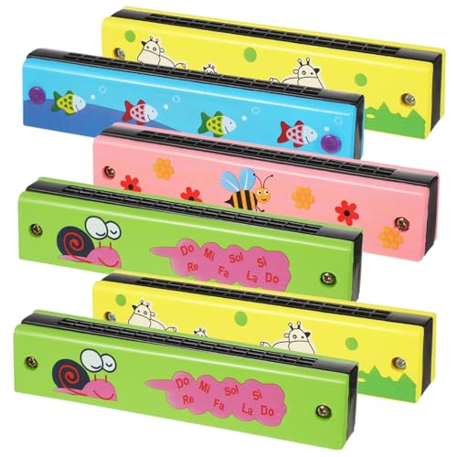 minkissy 6 Stück Teiliges Holzmundharmonika für Buntes Cartoon Design Anfänger Musikinstrument Spielerisch Musikeinführung Geeignet als Musikalische Party Gastgeschenke minkissy 6 Stück Teiliges Holzmundharmonika für Buntes Cartoon Design Anfänger Musikinstrument Spielerisch Musikeinführung Geeignet als Musikalische Party Gastgeschenke von minkissy