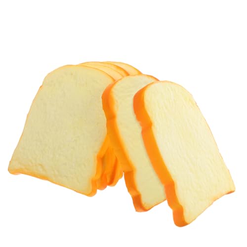 minkissy 6 Stück Teiliges Künstliche Brotscheiben aus PU Material Realistische Toastbrot Modelle für Fotografie Requisiten Vielseitige Deko für Küche Hochzeit Schaufenster und Party minkissy 6 Stück Teiliges Künstliche Brotscheiben aus PU Material Realistische Toastbrot Modelle für Fotografie Requisiten Vielseitige Deko für Küche Hochzeit Schaufenster und Party von minkissy