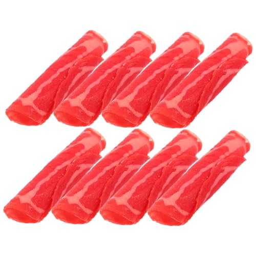 minkissy 6 Stück Teiliges Künstliche Rinderfleischrollen Realistische Imitation für Hotpot Langlebige Verblassungsresistente Lebensmittelattrappen für Restaurant und minkissy 6 Stück Teiliges Künstliche Rinderfleischrollen Realistische Imitation für Hotpot Langlebige Verblassungsresistente Lebensmittelattrappen für Restaurant und von minkissy