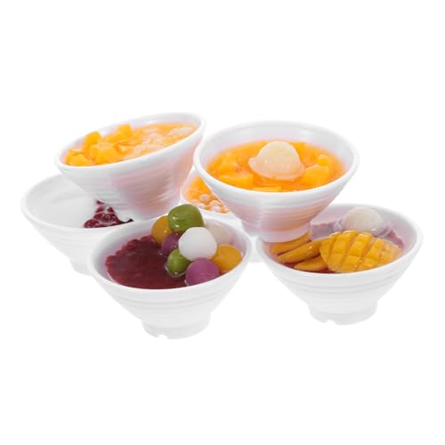 minkissy 6 Stück Teiliges Mini Dessertschalen Realistische Künstliche Nachbildung Geruchlose Simulation Food Modelle Detailgetreu für Fotografie Tischdekoration und Puppenhaus Zubehör minkissy 6 Stück Teiliges Mini Dessertschalen Realistische Künstliche Nachbildung Geruchlose Simulation Food Modelle Detailgetreu für Fotografie Tischdekoration und Puppenhaus Zubehör von minkissy