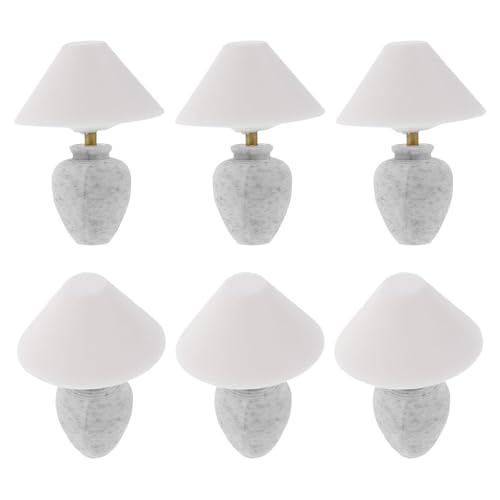 minkissy 6 Stück Teiliges Miniatur-Dollhouse Tischlampe aus Kunststoff Winzige Nachttischlampe für Puppenhaus Leichtes Miniaturmöbel Zubehör für Realistische Mikro-landschaftsdekoration minkissy 6 Stück Teiliges Miniatur-Dollhouse Tischlampe aus Kunststoff Winzige Nachttischlampe für Puppenhaus Leichtes Miniaturmöbel Zubehör für Realistische Mikro-landschaftsdekoration von minkissy