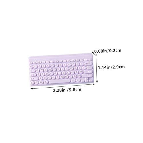 minkissy 6 Stück Teiliges Miniatur Tastatur Anhänger DIY Schmuckanhänger Robuste Miniatur Keyboard Charms Vielseitig für Schlüsselanhänger und Puppenhaus Dekoration Kreative Geschenkidee von minkissy