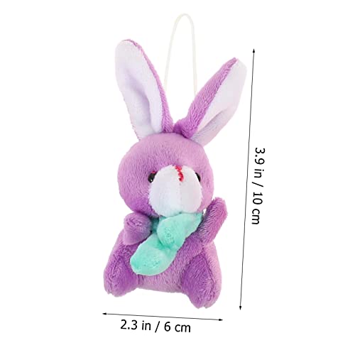 minkissy 6 Stück Teiliges Plüsch Hasen Anhänger Weicher Osterhase Schlüsselanhänger Kreatives Kuscheltier DIY Taschen Deko für Erwachsene minkissy 6 Stück Teiliges Plüsch Hasen Anhänger Weicher Osterhase Schlüsselanhänger Kreatives Kuscheltier DIY Taschen Deko für Erwachsene von minkissy