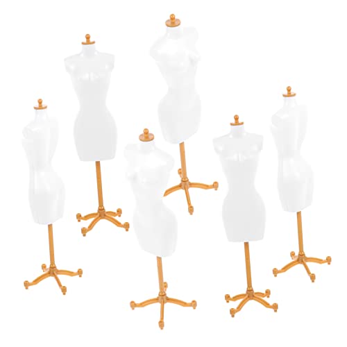 minkissy 6 Stück Teiliges Puppenkleider Mannequin Miniatur Bekleidungsständer für Puppen für Puppenhaus Zubehör und Kreative Spielmöglichkeiten von minkissy