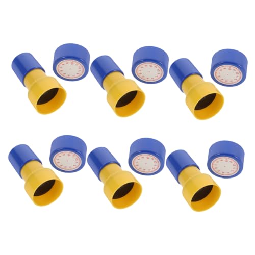 minkissy 6 Stück Teiliges Selbstfärbendes Uhrzeit Lernstempel für Langlebige Zeitablese Stempel mit Klaren Motiven Sicher und Vielseitig für Schule und Zuhause von minkissy