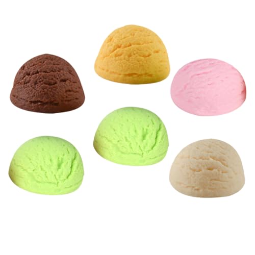 minkissy 6 Stück Teiliges Simulierte Eiskugeln Realistische Eiscreme Modelle Dekorative Display Requisiten für Zuhause Dessertshops Festivals Wiederverwendbar Bruchfest Vielseitig minkissy 6 Stück Teiliges Simulierte Eiskugeln Realistische Eiscreme Modelle Dekorative Display Requisiten für Zuhause Dessertshops Festivals Wiederverwendbar Bruchfest Vielseitig von minkissy