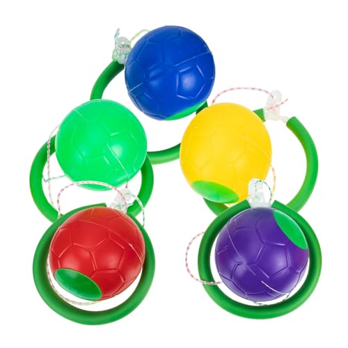 minkissy 6 Stück Teiliges Skip Ball Interaktives Outdoor Springball Fördert Koordination und Fitness Leicht und Tragbar für Drinnen und Draußen Bunte Farben von minkissy