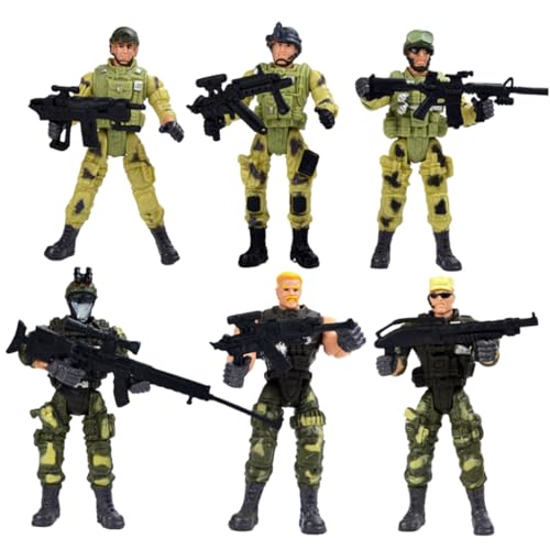 minkissy 6 Stück Teiliges Special Forces Spielset für Realistische Militärsoldaten Modelle aus Sicherem Kunststoff Interaktives Rollenspiel für Jungen und Mädchen Hand Auge Koordination minkissy 6 Stück Teiliges Special Forces Spielset für Realistische Militärsoldaten Modelle aus Sicherem Kunststoff Interaktives Rollenspiel für Jungen und Mädchen Hand Auge Koordination von minkissy