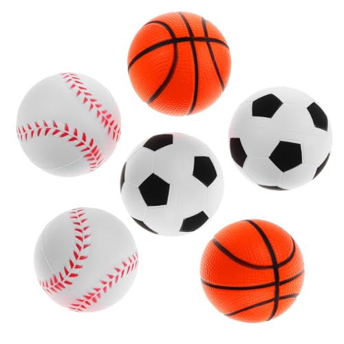minkissy 6 Stück Teiliges Sport quetschbälle aus Pu Schaum Mini Fußball Basketball Baseball Handliches Stress Sensorikspielzeug für Erwachsene Fördert Feinmotorik und Entspannung minkissy 6 Stück Teiliges Sport quetschbälle aus Pu Schaum Mini Fußball Basketball Baseball Handliches Stress Sensorikspielzeug für Erwachsene Fördert Feinmotorik und Entspannung von minkissy