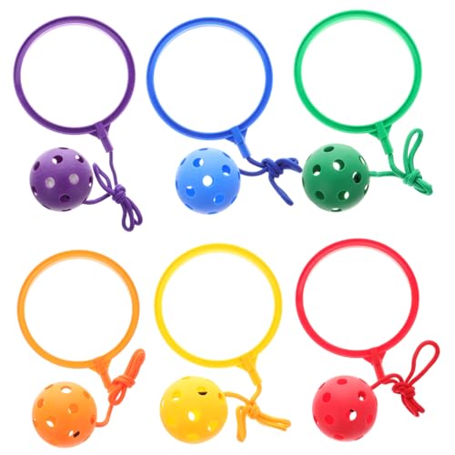 minkissy 6 Stück Teiliges Springball für Buntes Fußgelenk Jumping aus Sicherem Material Fördert Koordination und Bewegung Drinnen und Draußen für Gesunde Aktivität von minkissy