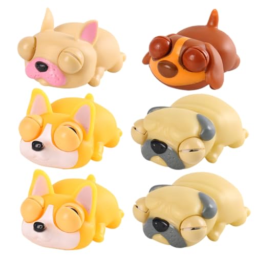 minkissy 6 Stück Teiliges Squeeze Puppenhaus Zubehör Stressabbau für Spaß Party Füller Elastisch Waschbar Wiederverwendbar Geeignet für Mädchen von minkissy