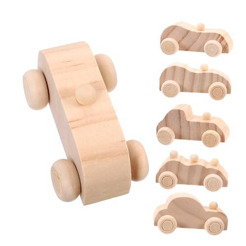 minkissy 6 Stück Teiliges Unbemalter Holzautos für DIY Graffiti Kreative Bastelsets zum Bemalen Holzspielzeug Kreativität und Vorstellungskraft minkissy 6 Stück Teiliges Unbemalter Holzautos für DIY Graffiti Kreative Bastelsets zum Bemalen Holzspielzeug Kreativität und Vorstellungskraft von minkissy