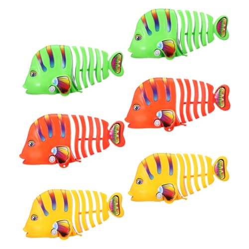 minkissy 6 Stück Teiliges Wind Up Fischspielzeug Cartoon Badewannenspielzeug mit Aufziehmechanismus Schwimmend und Schwingend Sicherer Kunststoff Party und Poolspielzeug minkissy 6 Stück Teiliges Wind Up Fischspielzeug Cartoon Badewannenspielzeug mit Aufziehmechanismus Schwimmend und Schwingend Sicherer Kunststoff Party und Poolspielzeug von minkissy