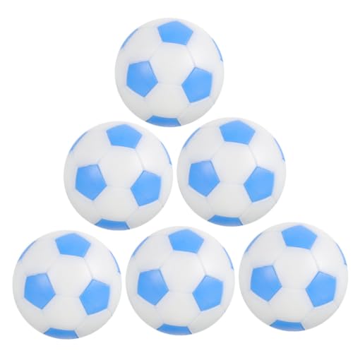 minkissy 6 Stück Tischfußball Kugeln Standardgroß Robuste Bauweise Realistische Geeignet für Tischfußballspiele Ersatzbälle für Erwachsene und Farblich Weiß Langlebig für Indoor Spielspaß von minkissy