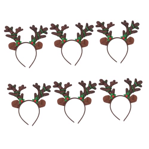 minkissy 6 Stück Weihnachts Haarreifen mit Rentiergeweih und LED Lichtern Lustige Kopfbedeckung für Erwachsene für Weihnachtsfeiern und Festliche Kostüme Zufällige Farbe Zufällige Farbe minkissy 6 Stück Weihnachts Haarreifen mit Rentiergeweih und LED Lichtern Lustige Kopfbedeckung für Erwachsene für Weihnachtsfeiern und Festliche Kostüme Zufällige Farbe Zufällige Farbe von minkissy