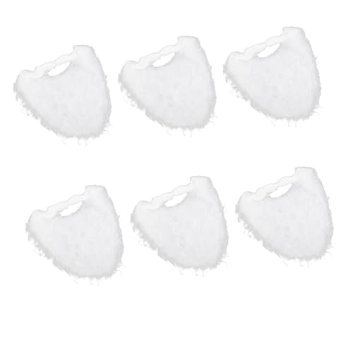 minkissy 6 Stück Weihnachtsbart Weihnachtsschnurrbärte Weihnachten Weihnachtskostüm Zubehör Noel Fake Beard Fake Schnurrbart Santa Dressing Prop Party-Gesichtsbehaarung Flanellmaterial Weiß minkissy 6 Stück Weihnachtsbart Weihnachtsschnurrbärte Weihnachten Weihnachtskostüm Zubehör Noel Fake Beard Fake Schnurrbart Santa Dressing Prop Party-Gesichtsbehaarung Flanellmaterial Weiß von minkissy