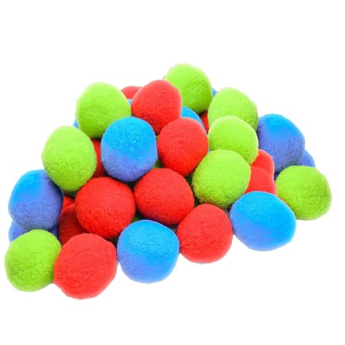 minkissy 60 Stück Wiederverwendbare Wasserbälle für Bunte Outdoor Bälle für Sommer Strand Garten und Wasserschlachten Langlebig und Leicht für Erwachsene von minkissy