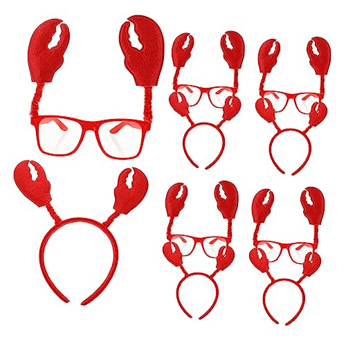 minkissy 6Sätze Krabbenstirnband Teiliges Kostümzubehör Für Halloween Themenpartys Langlebig Leicht Für Kreative Fotorequisiten Unvergessliche Feiern von minkissy