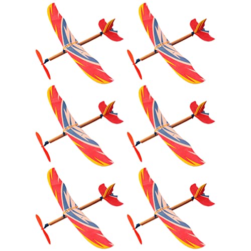 minkissy 6Stücke DIY Flugzeug Gleitende Modelle aus Hochwertigem Material für Pädagogisches Hand Auge Koordination von minkissy