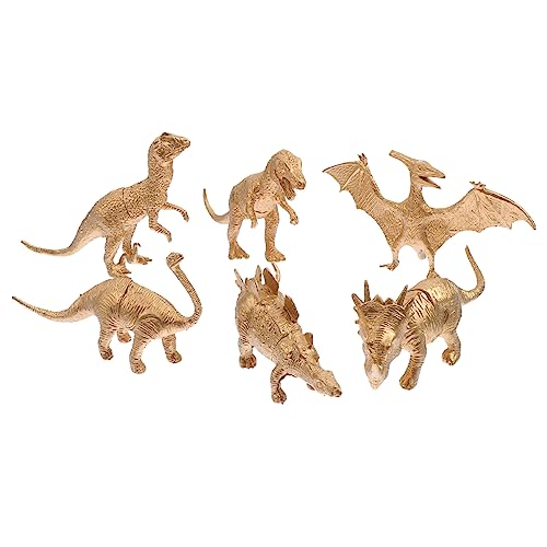 minkissy 6Stücke Dinosaurier Simulation Dinosaurier Figuren aus Sicherem Pädagogisches für Dekoration und Lernspielzeug für Zuhause von minkissy