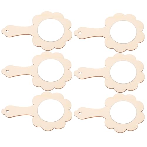 minkissy 6Stücke Mini Holz Spiegel Unvollendete Spiegel für DIY Bastelprojekte Tragbare Handspiegel für Kreative Gestaltung und Spiel für Schreibtisch und Schminktisch minkissy 6Stücke Mini Holz Spiegel Unvollendete Spiegel für DIY Bastelprojekte Tragbare Handspiegel für Kreative Gestaltung und Spiel für Schreibtisch und Schminktisch von minkissy
