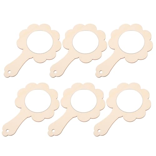 minkissy 6Stücke Teiliges Mini Holzspiegel Unvollendete Kinderspiegel zum Basteln für DIY Projekte und Kreative Aktivitäten für Kinderzimmer minkissy 6Stücke Teiliges Mini Holzspiegel Unvollendete Kinderspiegel zum Basteln für DIY Projekte und Kreative Aktivitäten für Kinderzimmer von minkissy