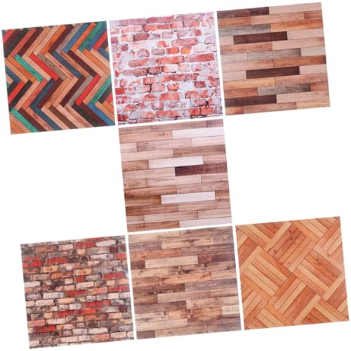 minkissy 7 Blätter Teiliges Selbstklebende Vintage Puppenhaus Wandaufkleber Mini Holzmaserung Tapete für DIY Puppenhaus Dekoration Mikrolandschaft Zubehör minkissy 7 Blätter Teiliges Selbstklebende Vintage Puppenhaus Wandaufkleber Mini Holzmaserung Tapete für DIY Puppenhaus Dekoration Mikrolandschaft Zubehör von minkissy