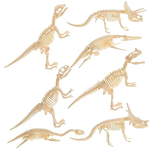 minkissy 7 Stück Teiliges DIY Dinosaurier Skelett Realistische Dinosaurier Figuren für Lernzwecke und Kreative Bastelprojekte von minkissy