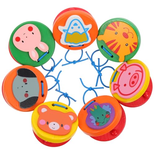 minkissy 7 Stück Teiliges Holz Kastagnetten Tierform Pädagogisches Musikspielzeug Vorschulkinder Frühförderung Spaß Lernspielzeug für Jungen Mädchen minkissy 7 Stück Teiliges Holz Kastagnetten Tierform Pädagogisches Musikspielzeug Vorschulkinder Frühförderung Spaß Lernspielzeug für Jungen Mädchen von minkissy