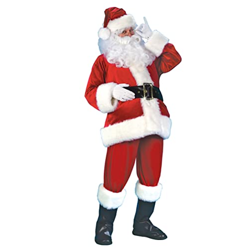 minkissy 7Stücke Teiliges Lustiges Weihnachtsmannkostüm Xl für Festlichkeiten Santa Claus Outfit mit Hut Oberteil Hose Gürtel Handschuhen Stiefelüberziehern für Weihnachten minkissy 7Stücke Teiliges Lustiges Weihnachtsmannkostüm Xl für Festlichkeiten Santa Claus Outfit mit Hut Oberteil Hose Gürtel Handschuhen Stiefelüberziehern für Weihnachten von minkissy