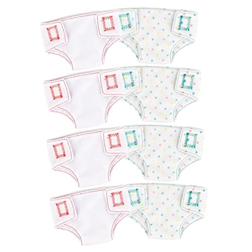 minkissy 8 Stück Mini Puppenunterwäsche Elastische Verstellbare Panties für DIY Puppen Weiche und Bequeme Puppenkleidung für Kreatives von Kindern von minkissy
