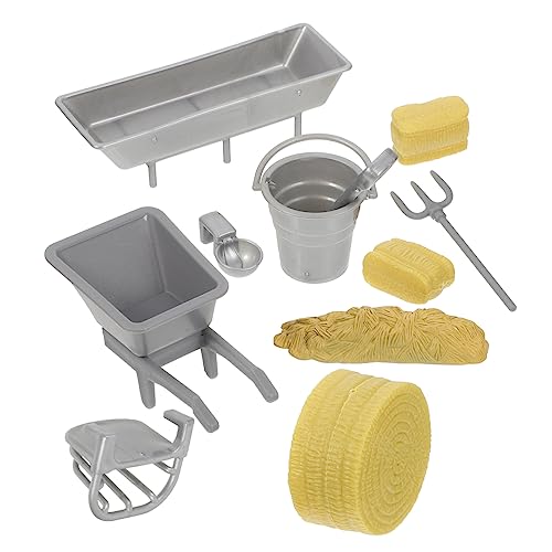 minkissy Kleiner Bauernhof Zubehör Satz 8 Teile für Kinder Spielzeug für Puppenhaus und Sandtisch Lustige Miniatur Bauernhof Requisiten minkissy Kleiner Bauernhof Zubehör Satz 8 Teile für Kinder Spielzeug für Puppenhaus und Sandtisch Lustige Miniatur Bauernhof Requisiten von minkissy
