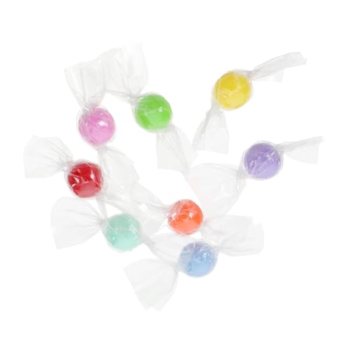 minkissy 8 Stück Miniatur Puppenhaus Deko Teilig Bunte Candy Miniatur Lebensmittel für Puppenhaus Zubehör und Pretend Play von minkissy