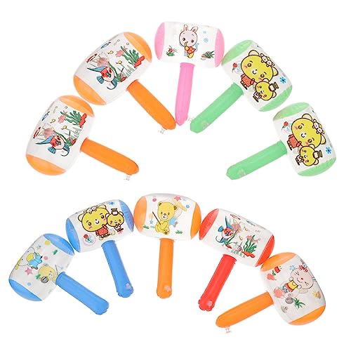 minkissy 8 Stück Teiliges Aufblasbares Hammerspielzeug mit Glocke Lustiger Partyfavor für Kindergeburtstag Pool und Halloween Leicht Luftdicht für Kostüm und Themenfeiern Zufällige Farbe von minkissy